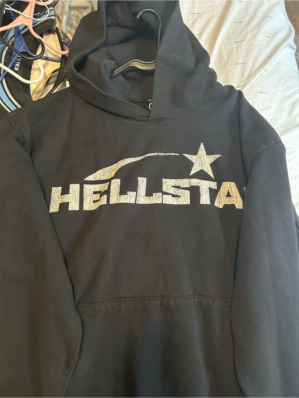 Hellstar Black Logo Hoodie - Men Sweater